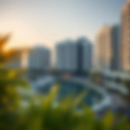 Stunning view of Marina Diamond residential complex showcasing modern architecture