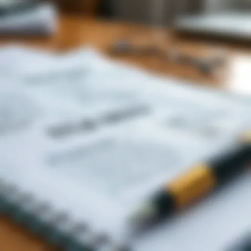 Detailed illustration of a title deed with highlighted sections