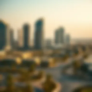 Urban Landscape with International City Phase 2 Urban landscape evolution with International City Phase 2 in focus