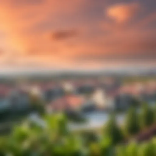 Majestic view of Victory Heights community showcasing lush landscapes and modern architecture