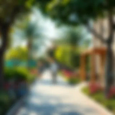 Lush Community Environment of Vida The Hills Residence Vibrant community atmosphere at Vida The Hills Residence with lush landscapes