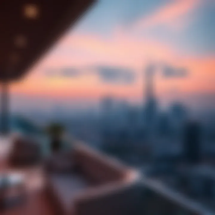 Panoramic skyline view from a residence in Vida The Hills