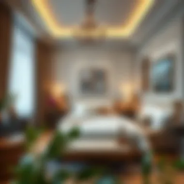 Elegant Villa Room Interiors Luxurious villa room showcasing elegant interiors