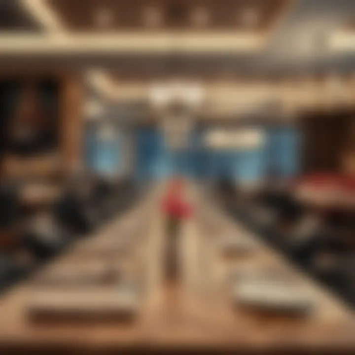 Dining area featuring gourmet cuisine and elegant ambiance