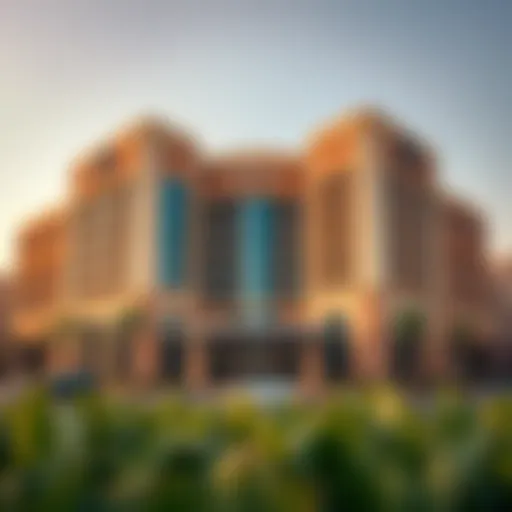 Exterior view of Voco Sheikh Zayed Road showcasing its architectural elegance