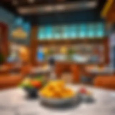 Culinary Delights at Warqa Mall Elegant dining space featuring various international cuisines