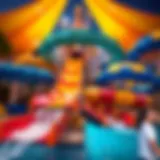 Aquatic attractions at Atlantis showcasing vibrant water slides