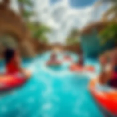 Unique Water Rides Adventure Adventurous guests enjoying unique water rides