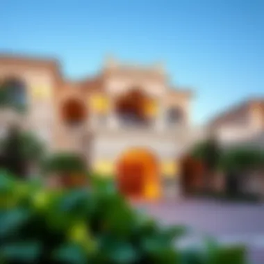 Elegant architectural details of a villa in Whispering Pines