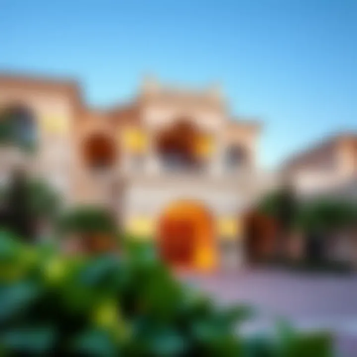 Elegant architectural details of a villa in Whispering Pines